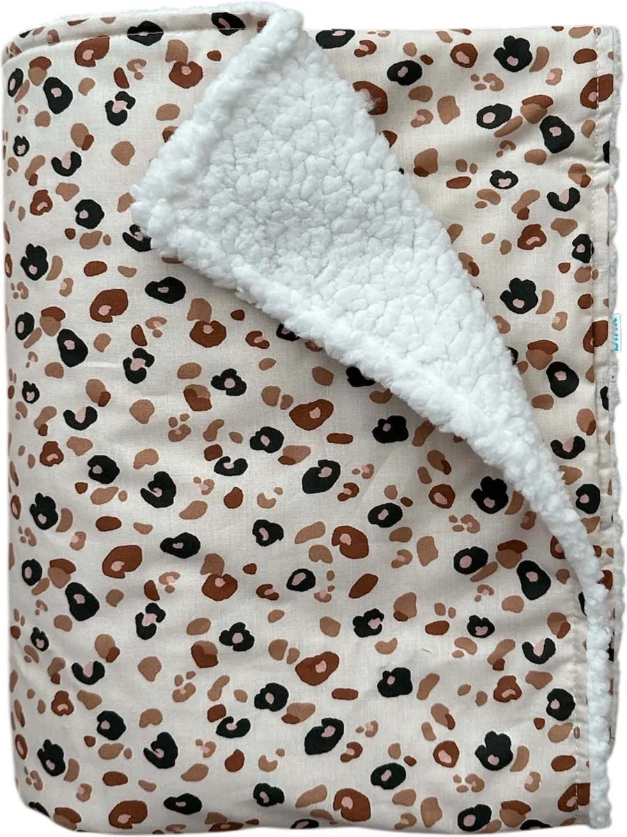 BINK Bedding Wiegdeken Leopard 75x100cm