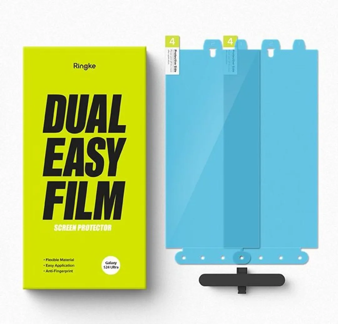 Ringke Dual Easy Film S24 Ultra - 2 Stuks met Jig