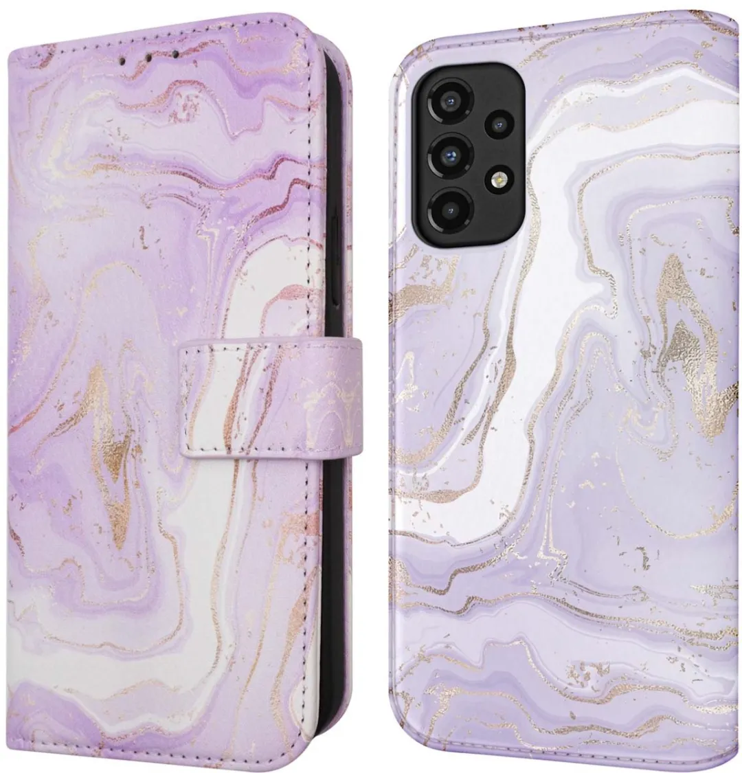 Imoshion Samsung Galaxy A33 Hoesje Purple Marble