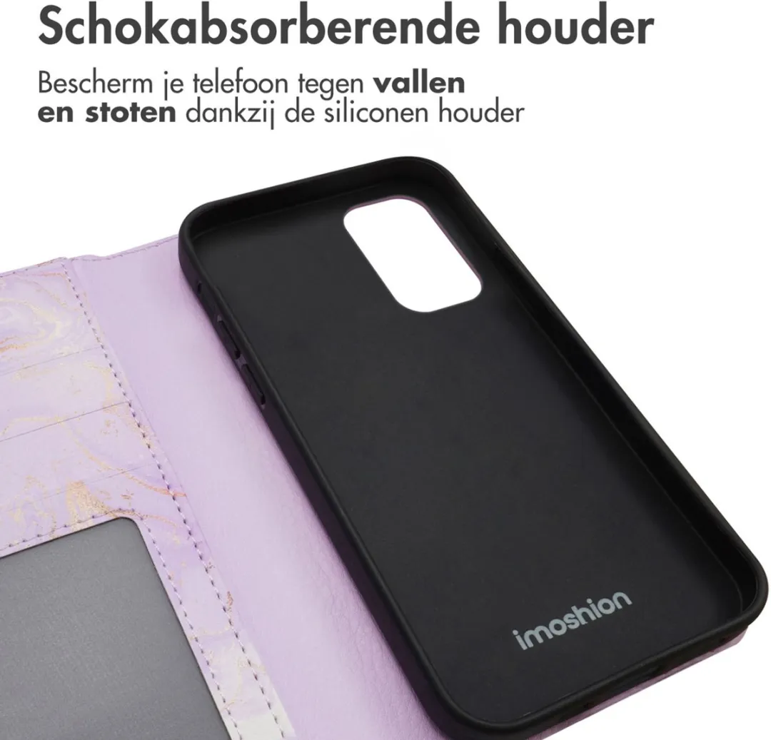 Imoshion Samsung Galaxy A33 Hoesje Purple Marble - 3 Pasjes - afbeelding 6 van 6