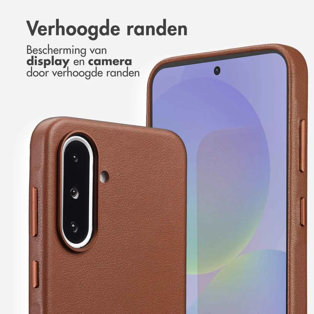 Accezz Hoesje Samsung Galaxy A36/A56 - Magnetische Ring - Sienna Brown