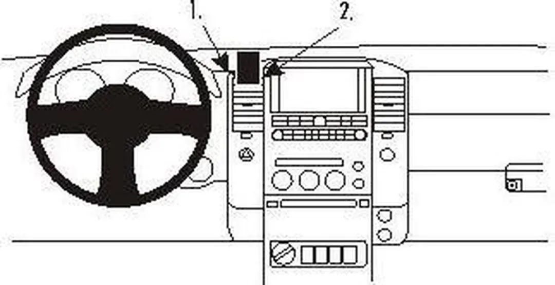 Brodit ProClip Center Mount Houder - Zwart