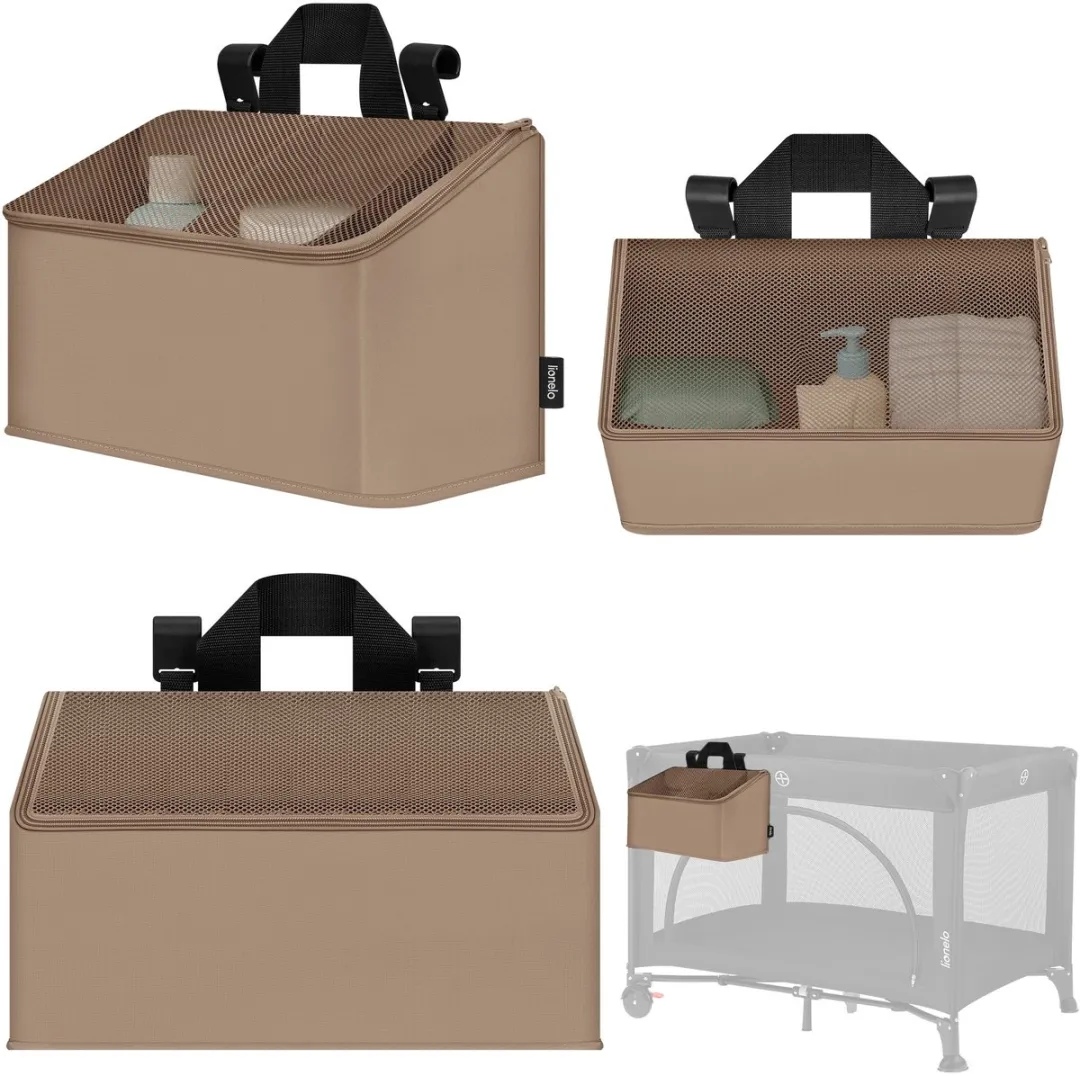 Lionelo Sidepocket Medium Reisbedorganizer 43x15x23cm - Zwart