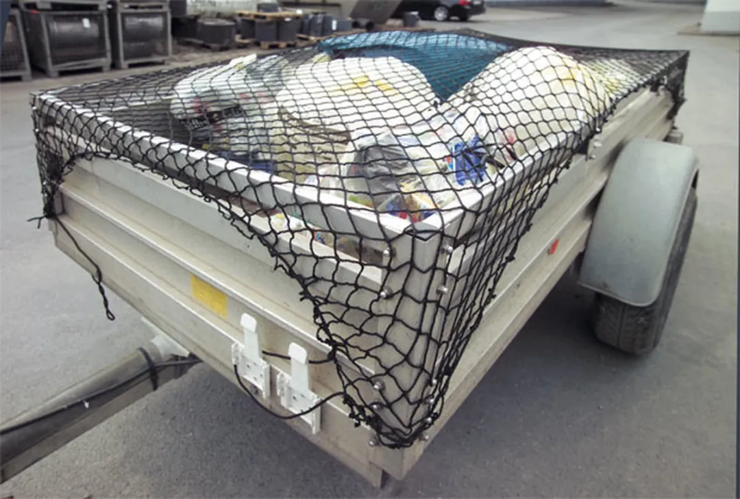 Westfalia Trailer- en bagagenet 180cm - Zwart