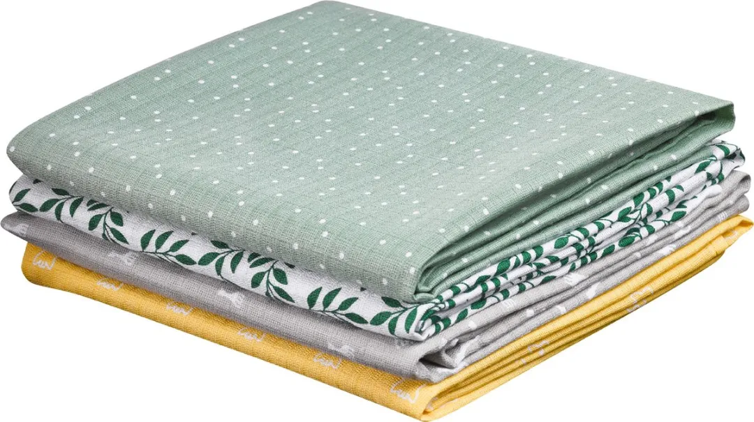 Sophie de Giraf Hydrofiele Doeken 70x70cm - 4 Stuks - Kleurmix