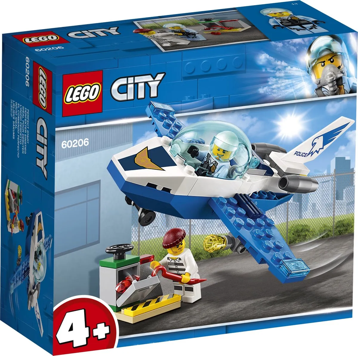 LEGO City Luchtpolitie Vliegtuigpatrouille 60206