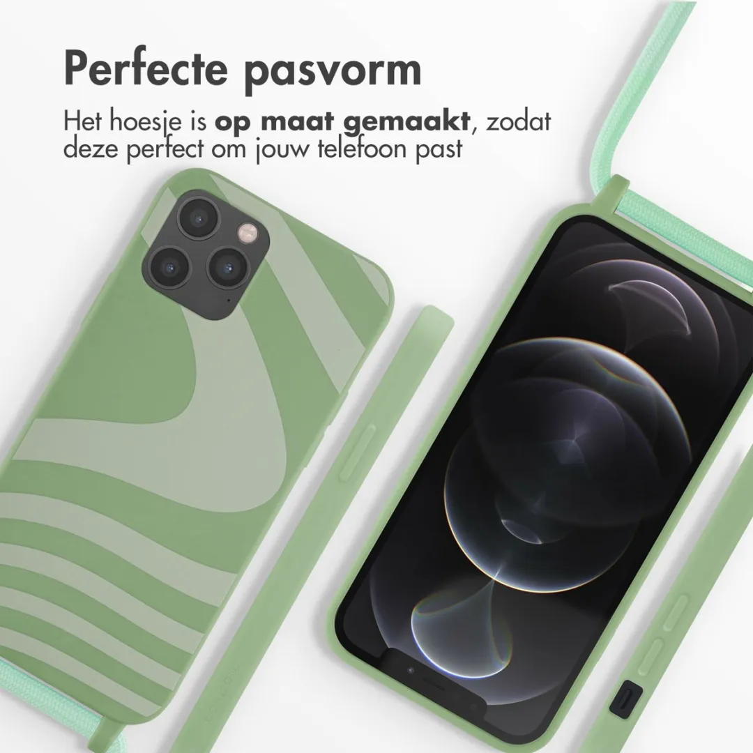 Imoshion Hoesje iPhone 12/12 Pro - Siliconen Retro Green