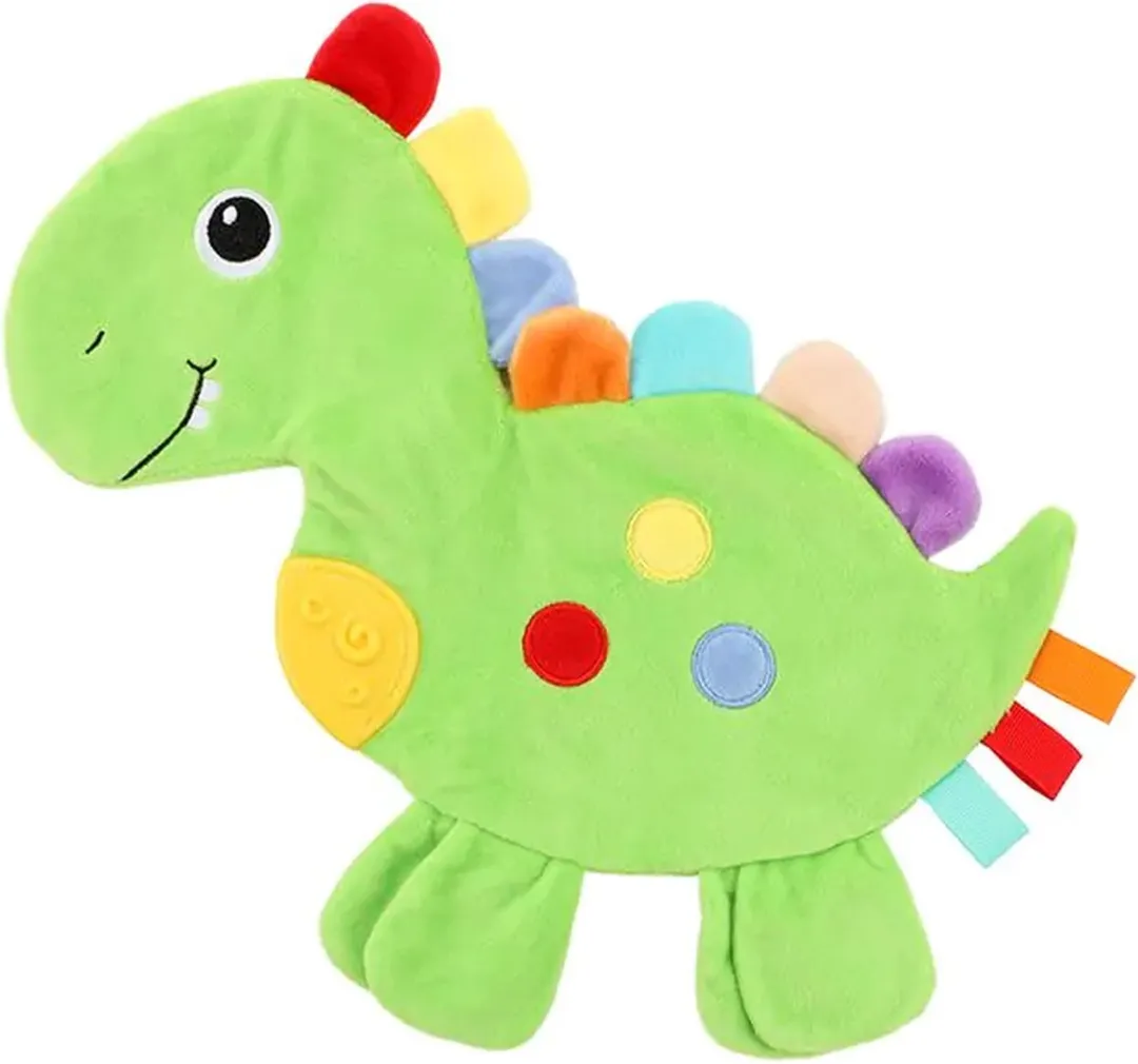 Toi-Toys Knisperdoekje Dino Junior Pluche 35cm Groen