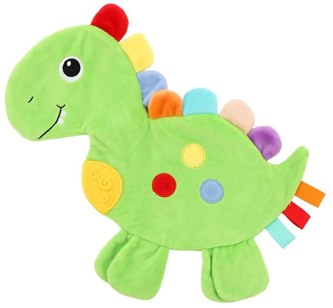 Toi-Toys Knisperdoekje Dino Junior Pluche 35cm Groen