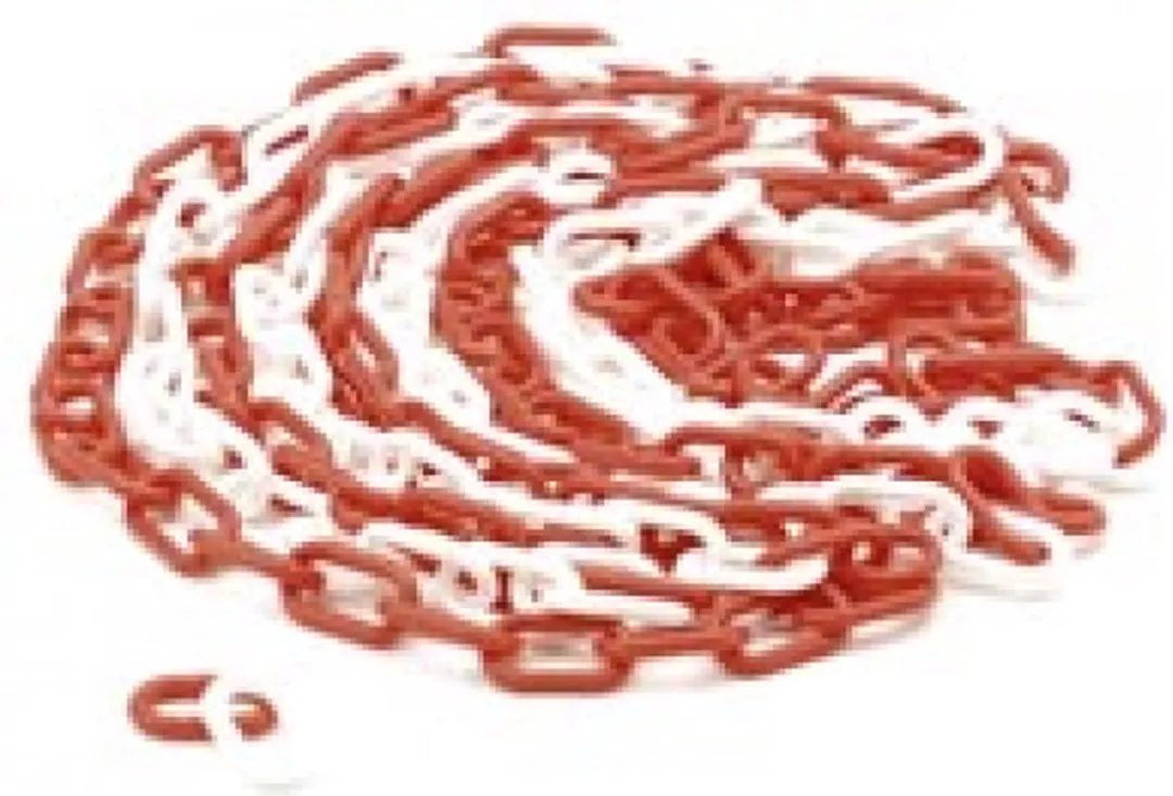 Perel Signalisatieketting 5 Meter Rood/wit