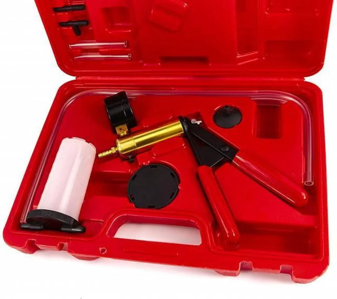 HBM 15-delige Vacuümpomp Remvloeistof - Rood/Goud/Zwart - afbeelding 6 van 6