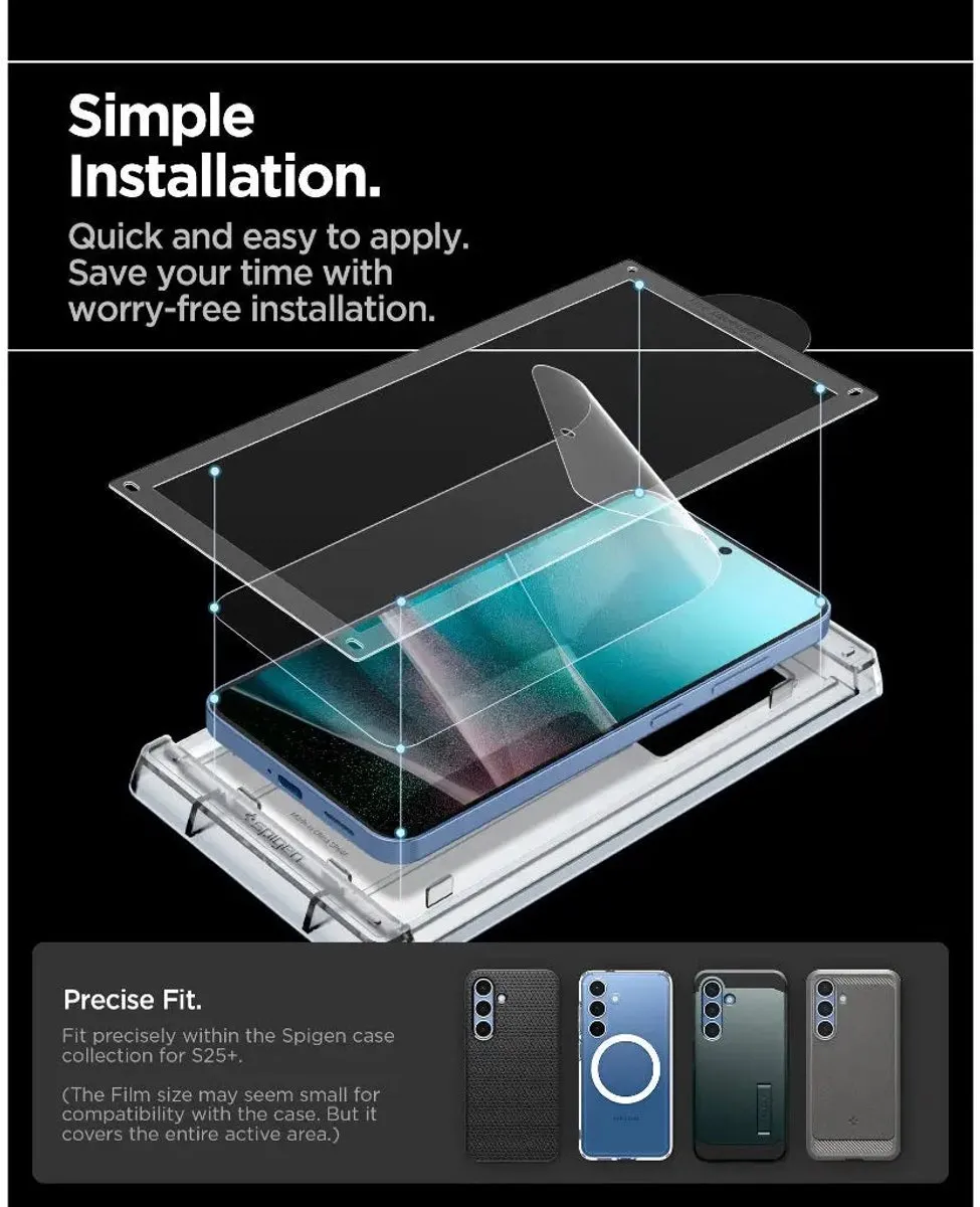 Spigen EliteShield EZ Fit Schermbeschermer Galaxy S25+ - Tempered Glass