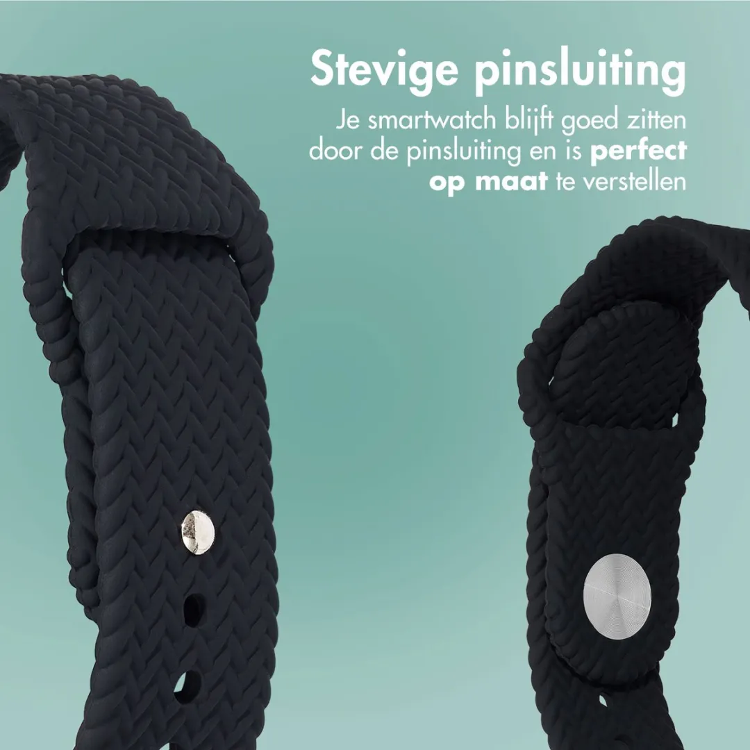Imoshion Siliconen Bandje Apple Watch 38-42mm - Zwart