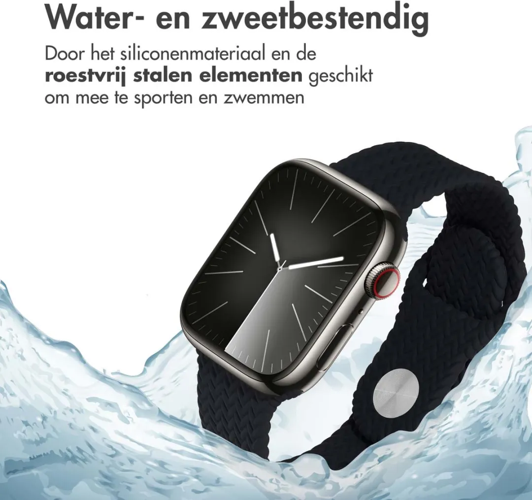 Imoshion Siliconen Bandje Apple Watch 38-42mm - Zwart