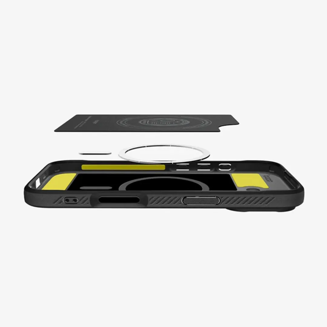 Spigen Rugged Armor 13968 MagSafe Hoes iPhone 17 - Zwart