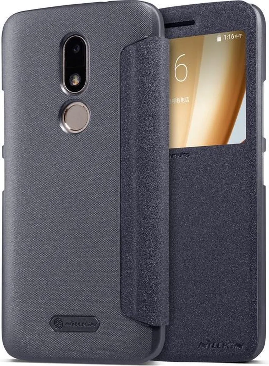 Nillkin New Sparkle S-View Book Case Moto M - Zwart