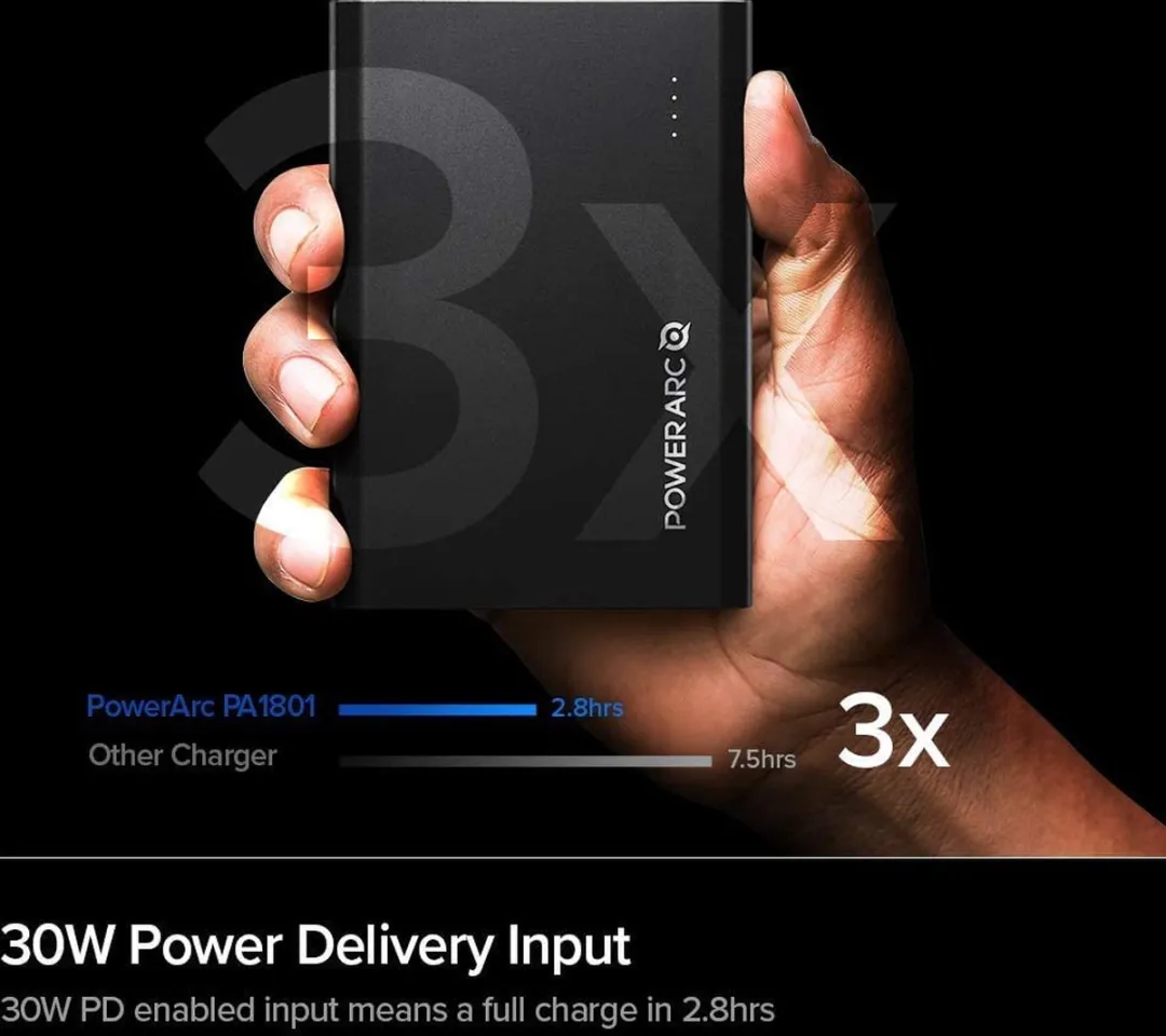 Spigen PowerArc ArcPack Powerbank 60W 15.000mAh - Zwart