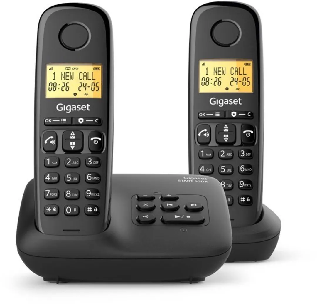 Gigaset Basic 100A DUO Telefoon - 2 Handsets - Zwart