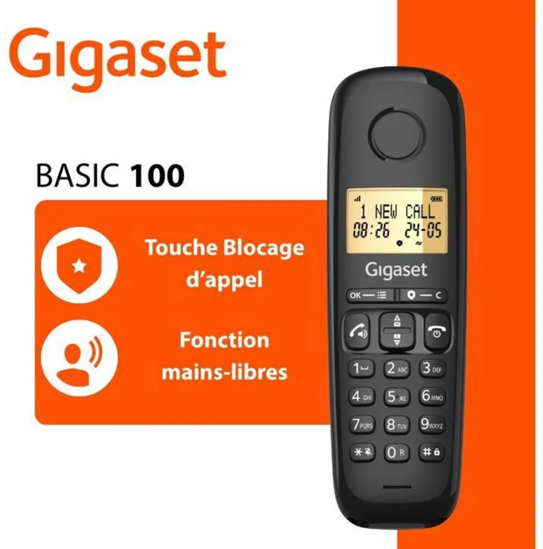 Gigaset Basic 100A DUO Telefoon - 2 Handsets - Zwart