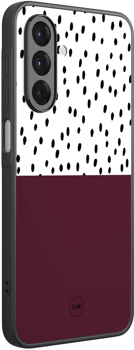 Casevibes Galaxy A26 TPU Hoesje - Paars/Burgundy Dots