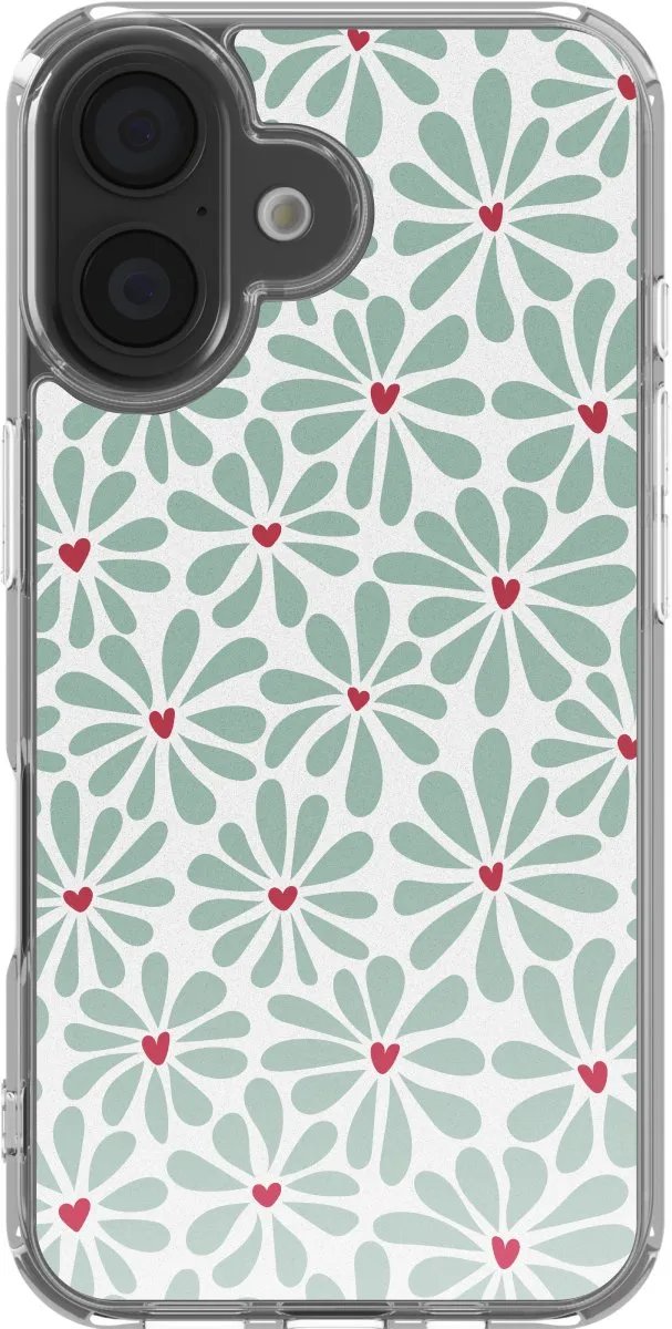 Imoshion iPhone 16 Hoesje Bloom Love Sage Green