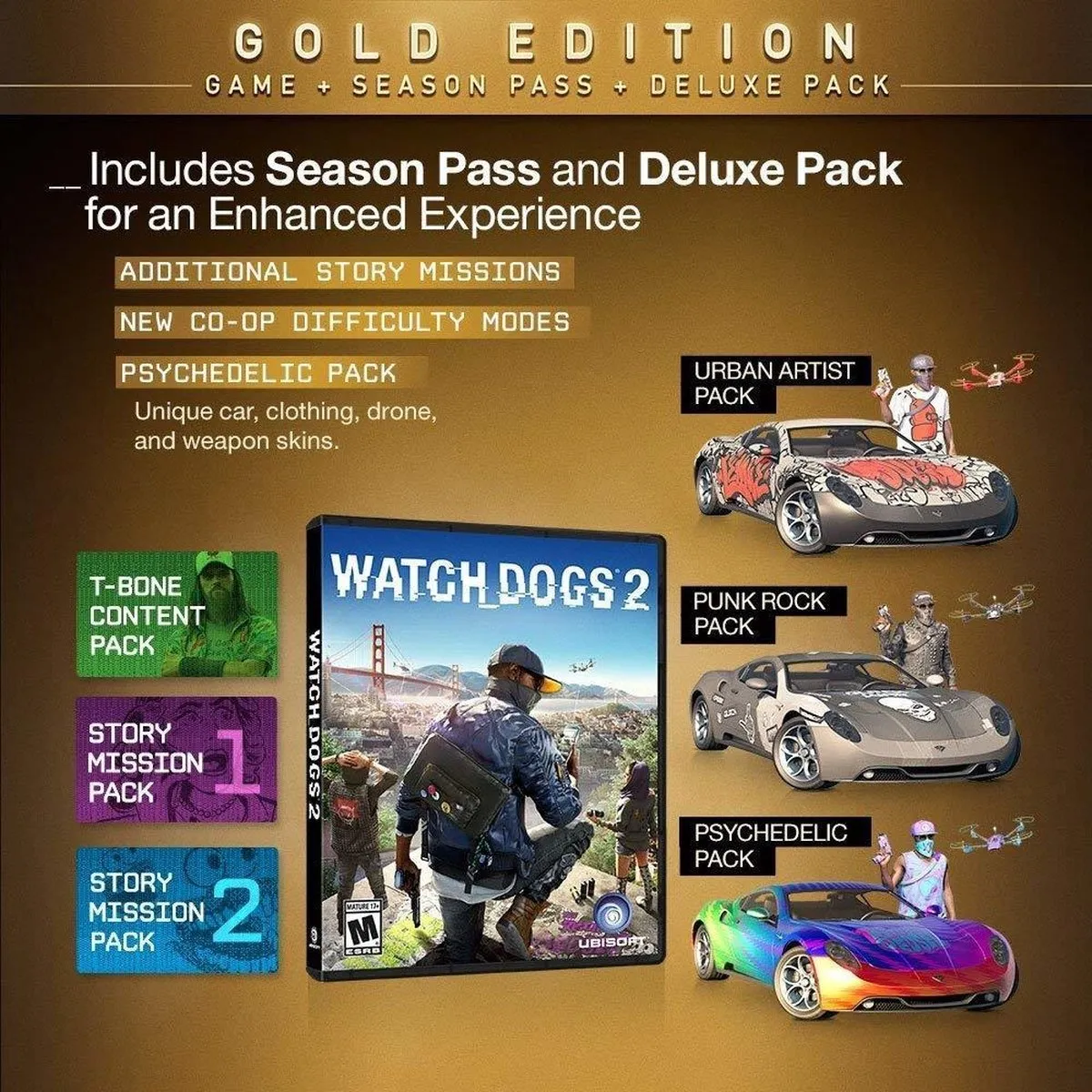 Ubisoft Watch Dogs 2 Gold Edition Xbox One