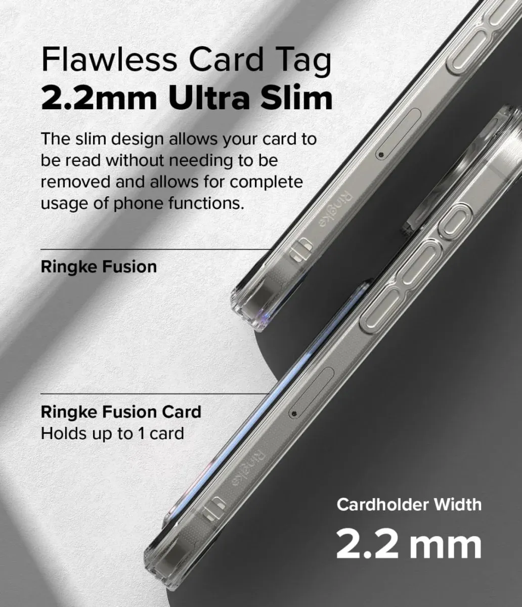 Ringke Fusion Card Hoesje iPhone 16 Pro Max - Transparant - afbeelding 6 van 6