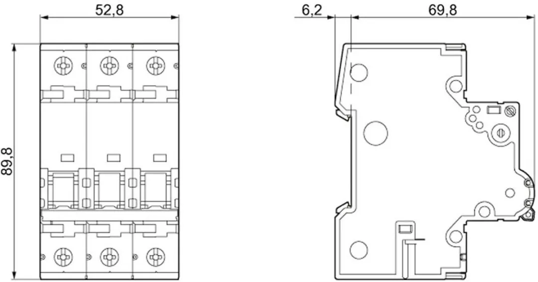 Siemens 5SY4310-6 Zekeringautomaat 10A - Zwart