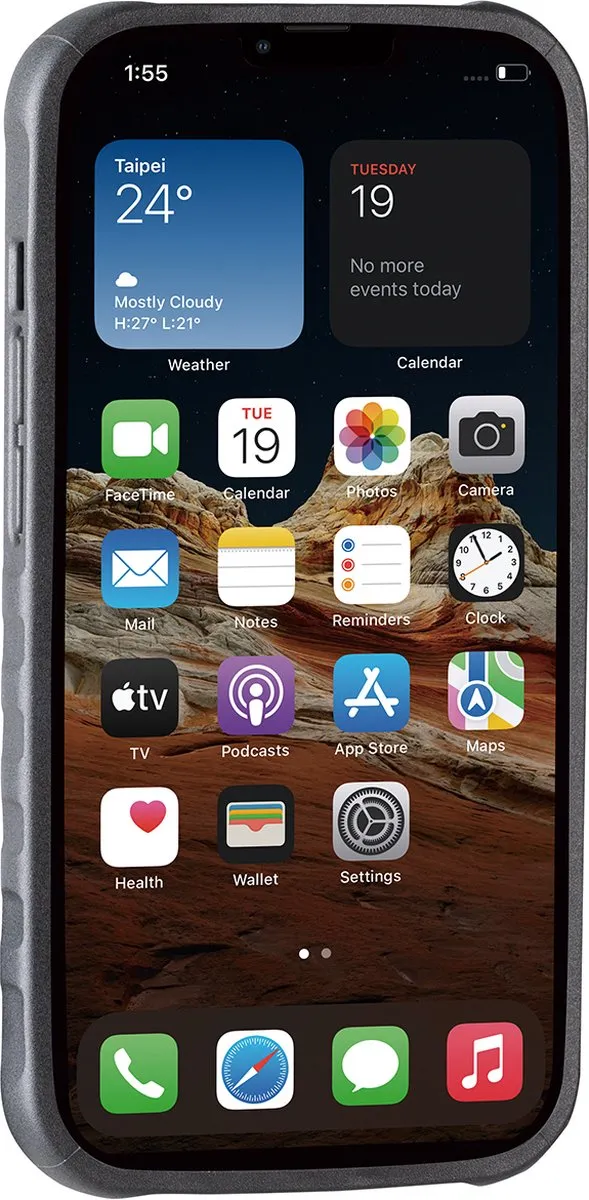 Topeak RideCase iPhone 13 Bevestiging - Zwart