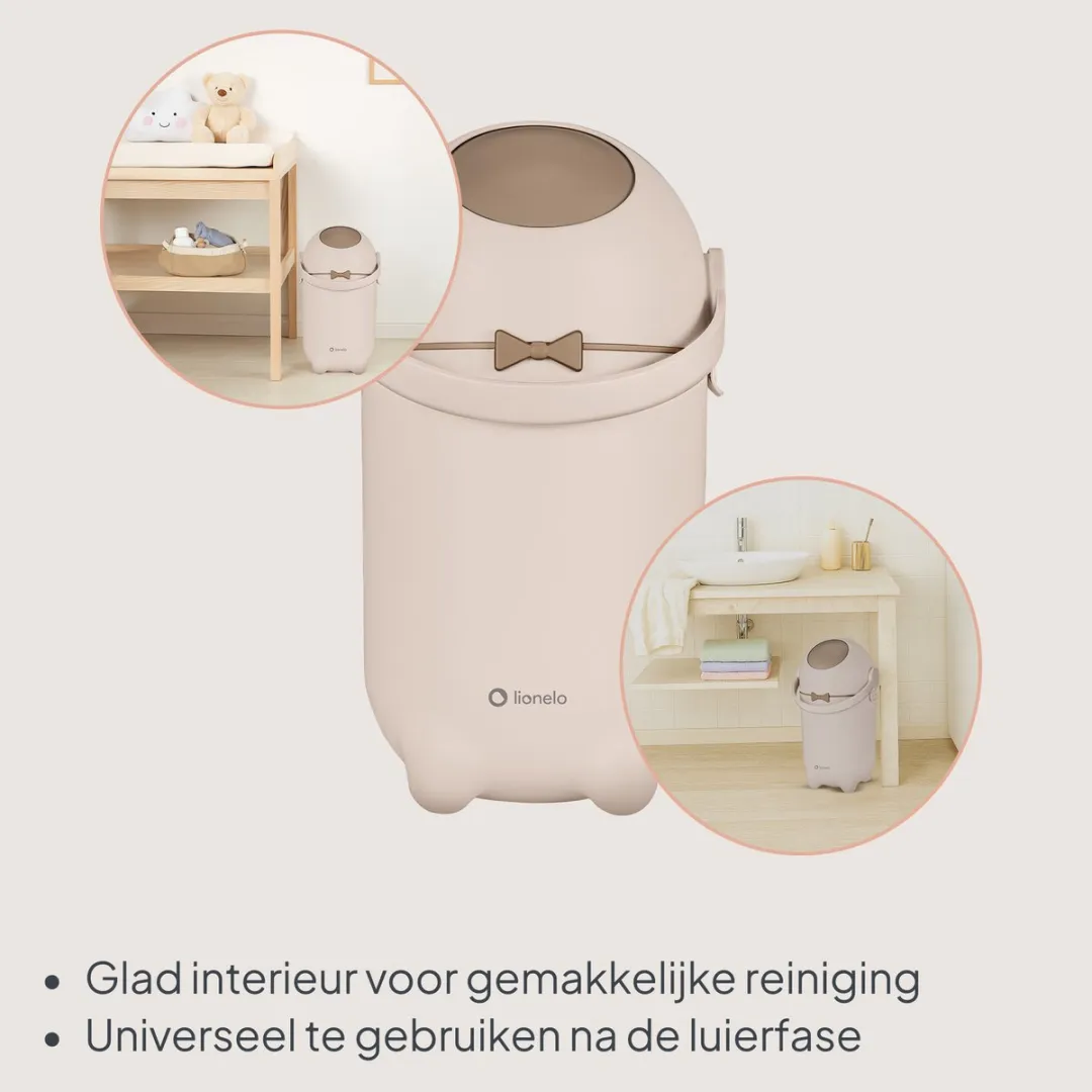 Lionelo Purebin Geurwerende Luieremmer 10L - Beige