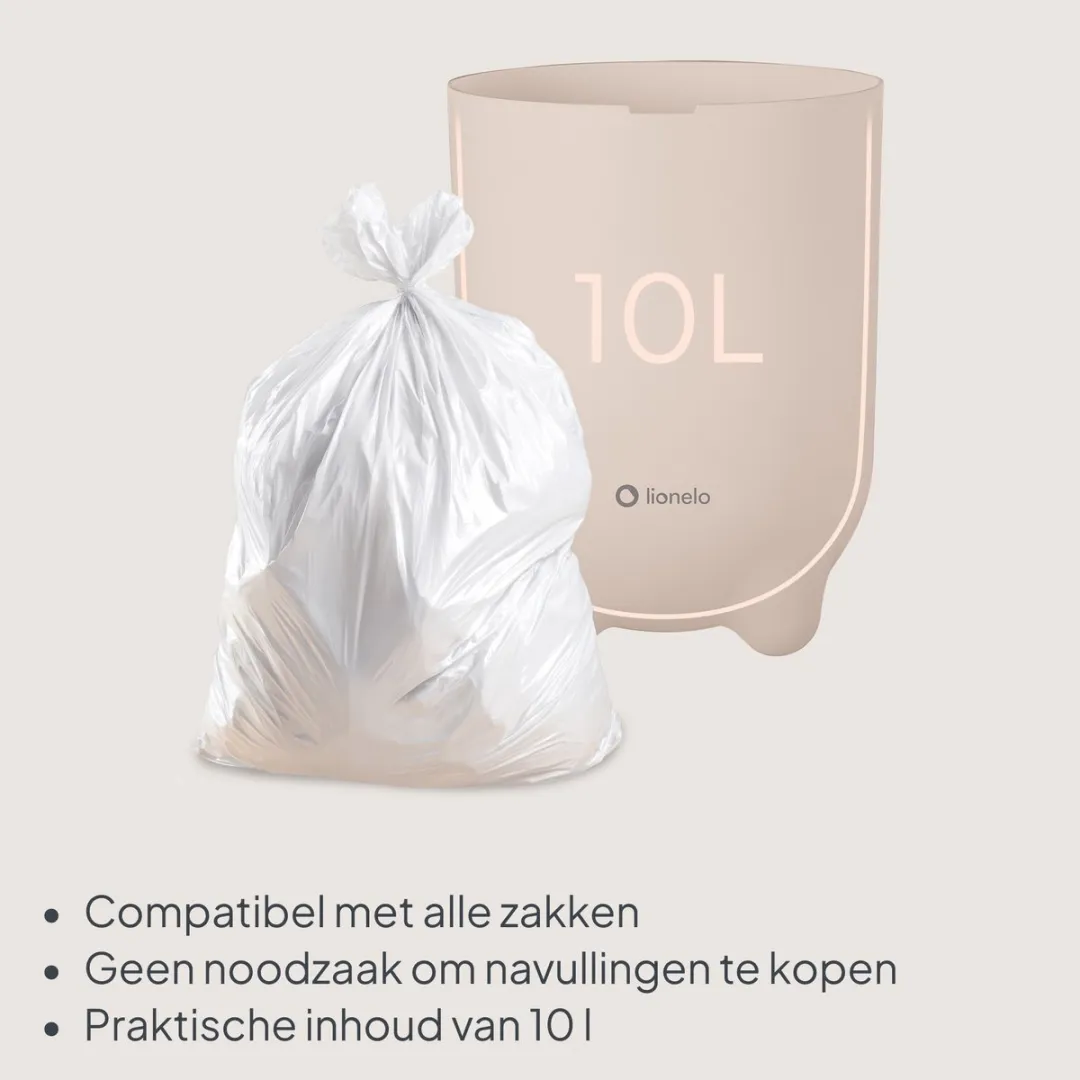 Lionelo Purebin Geurwerende Luieremmer 10L - Beige
