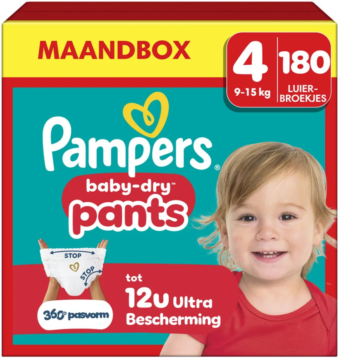 Pampers Baby-Dry Pants Maat 4 Luierbroekjes - 180 Stuks