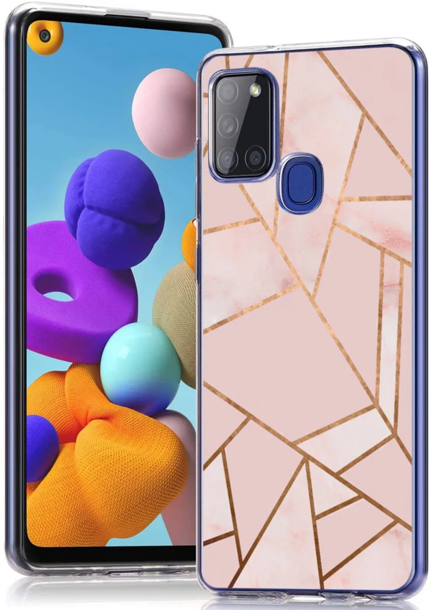 Imoshion Hoesje Samsung Galaxy A21s Pink Graphic