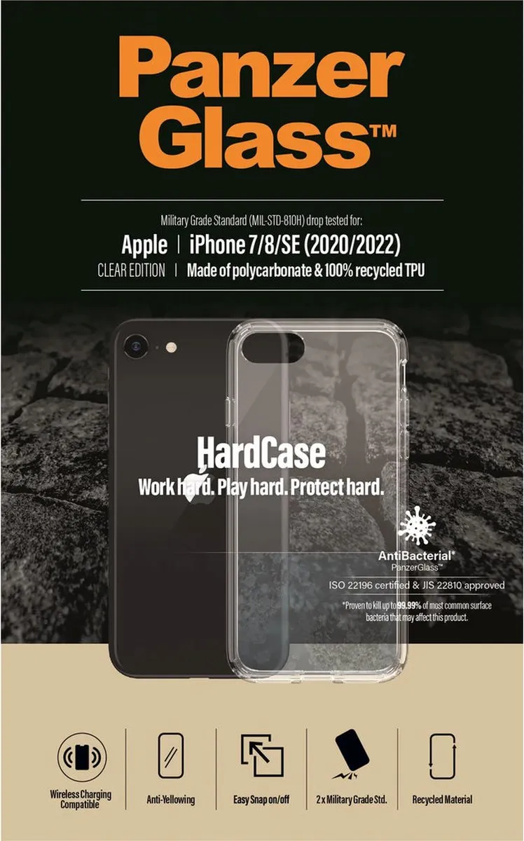 PanzerGlass iPhone SE/7/8 HardCase - Transparant