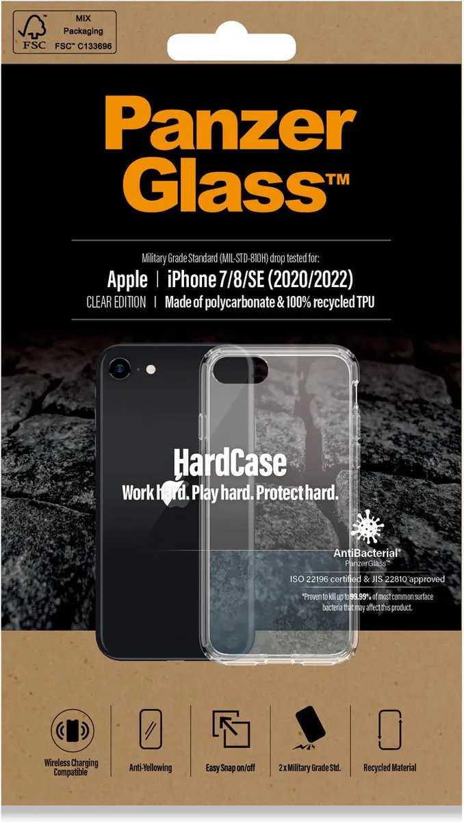 PanzerGlass iPhone SE/7/8 HardCase - Transparant