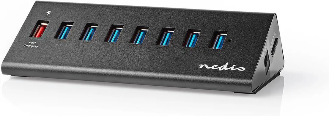 Nedis UHUBUP3810BK USB-Hub 8-Poorts - Zwart - afbeelding 6 van 6