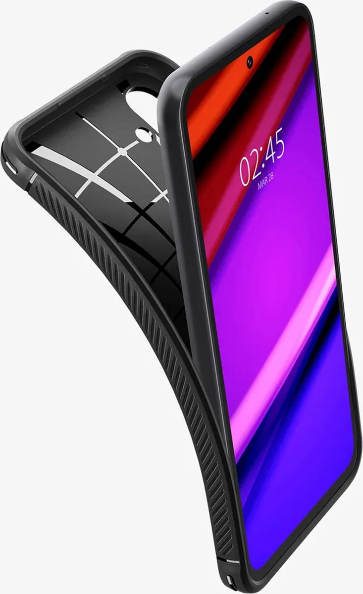 Spigen Rugged Armor ACS06376 Hoesje - Samsung Galaxy S23 FE - Zwart - afbeelding 6 van 6