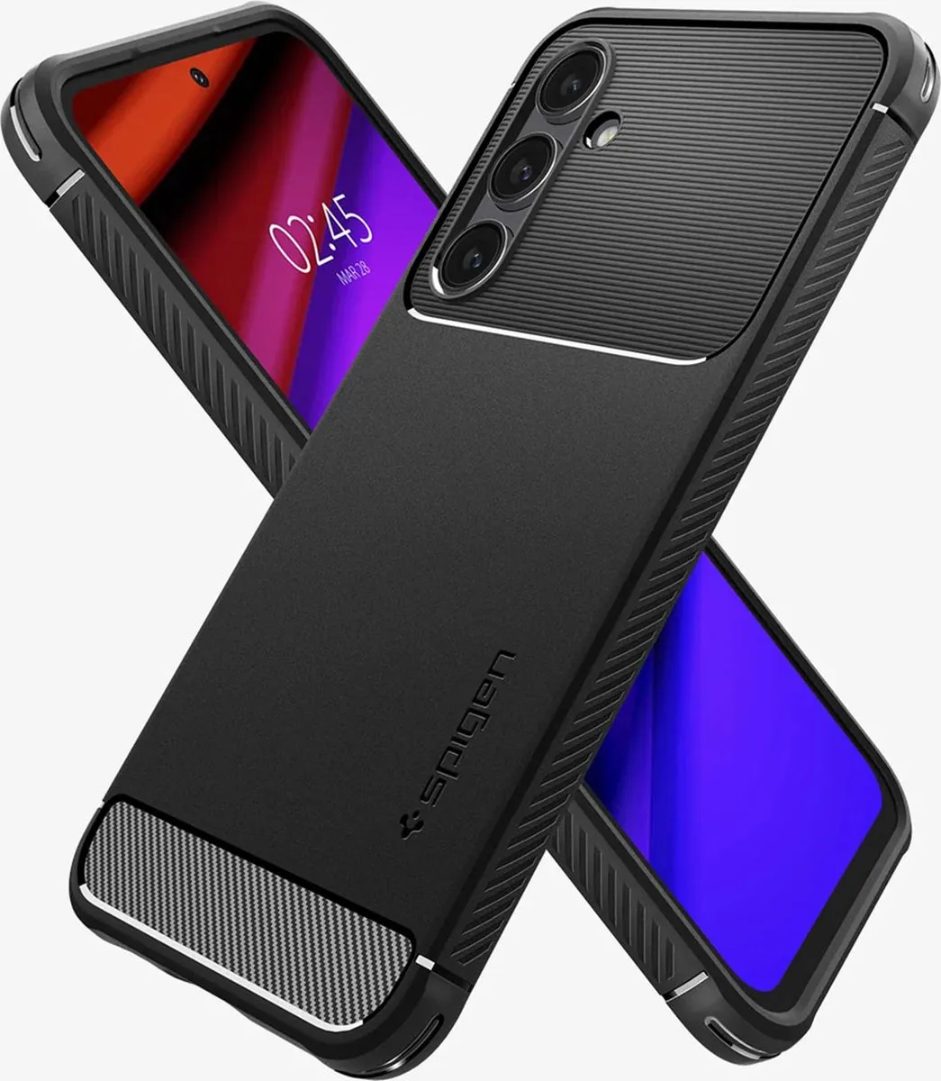 Spigen Rugged Armor ACS06376 Hoesje - Samsung Galaxy S23 FE - Zwart