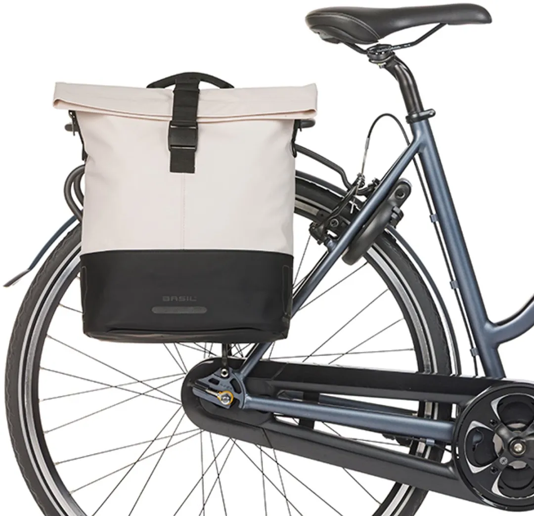 Basil Cove Enkele Fietstas 16L - Wit/Zwart
