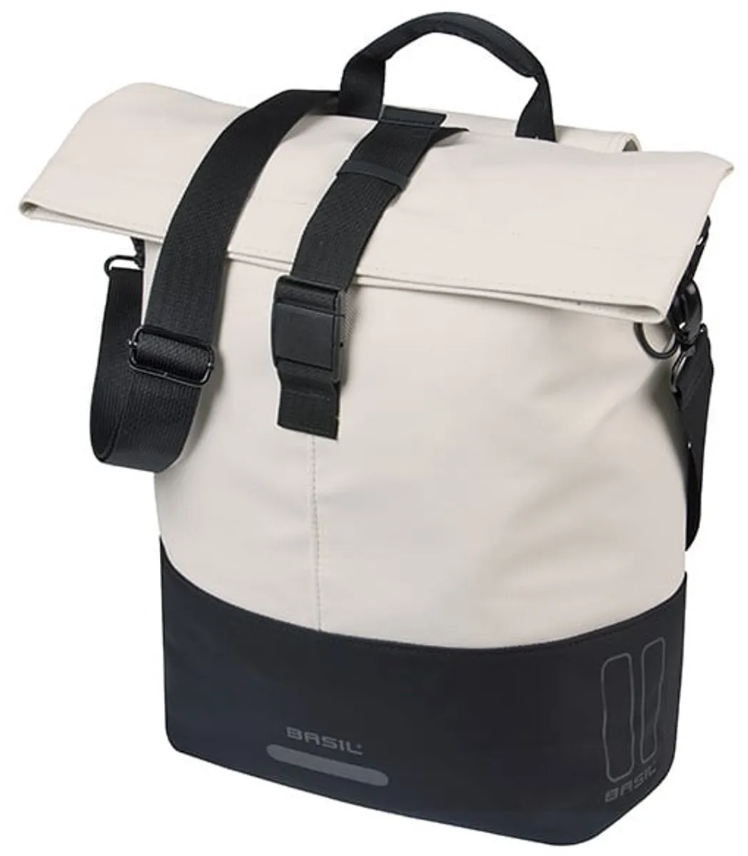 Basil Cove Enkele Fietstas 16L - Wit/Zwart