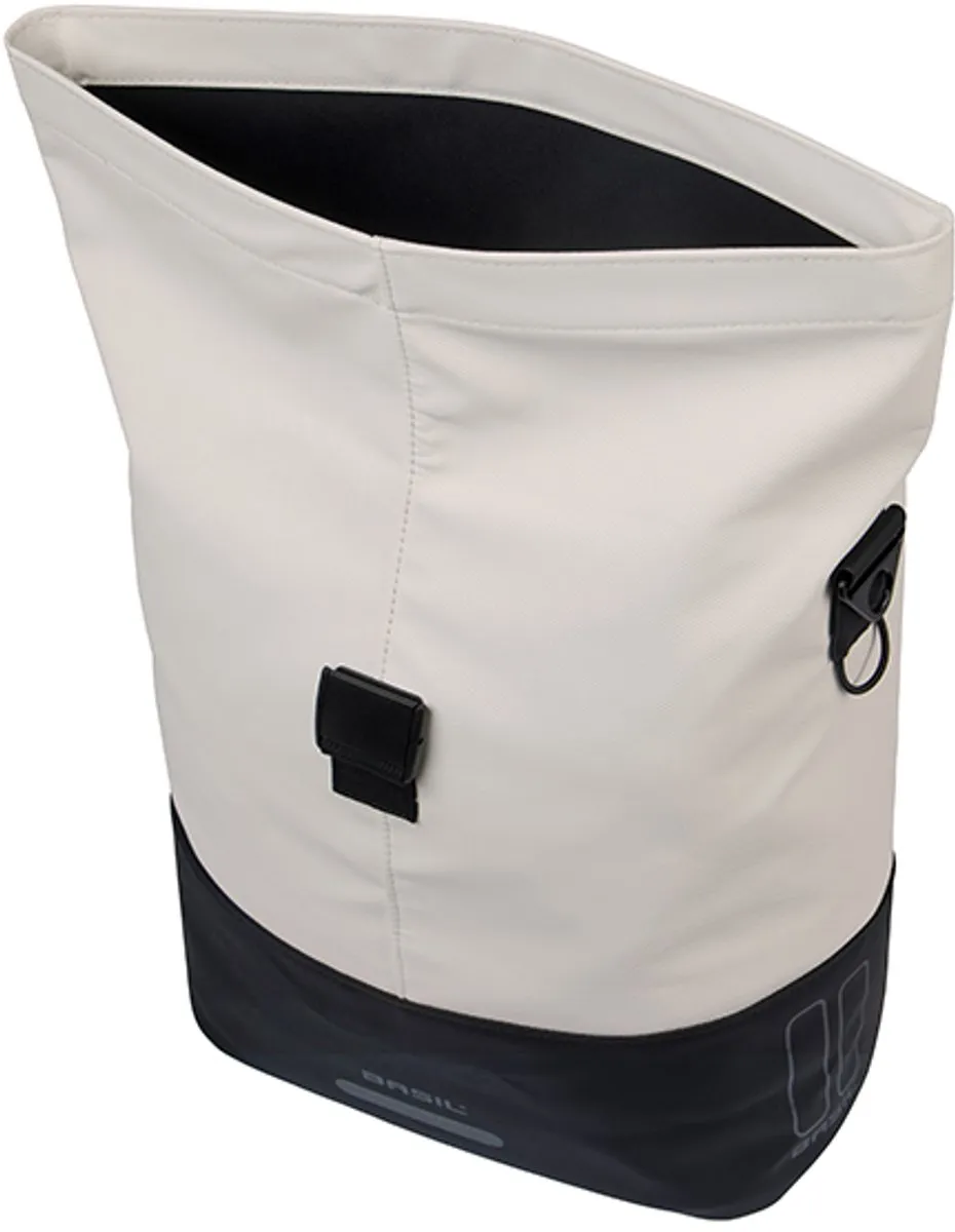 Basil Cove Enkele Fietstas 16L - Wit/Zwart