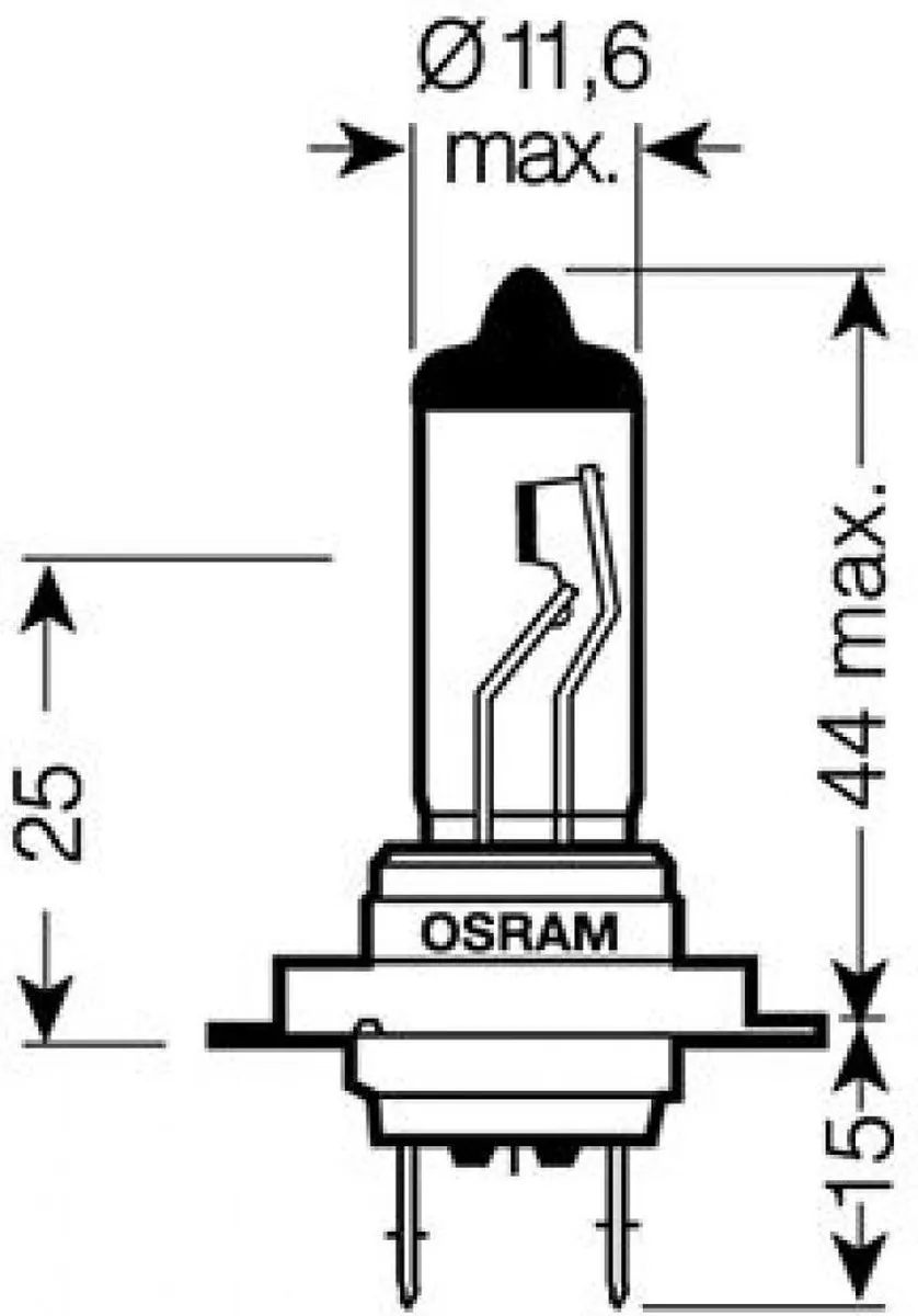Osram Ampoule Scooter Gilera 800 GP 2008-2014 AV - Wit