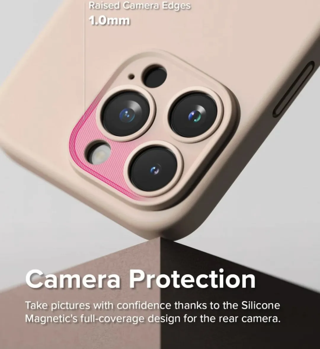 Ringke Silicone Hoesje iPhone 15 Pro Max - MagSafe Roze