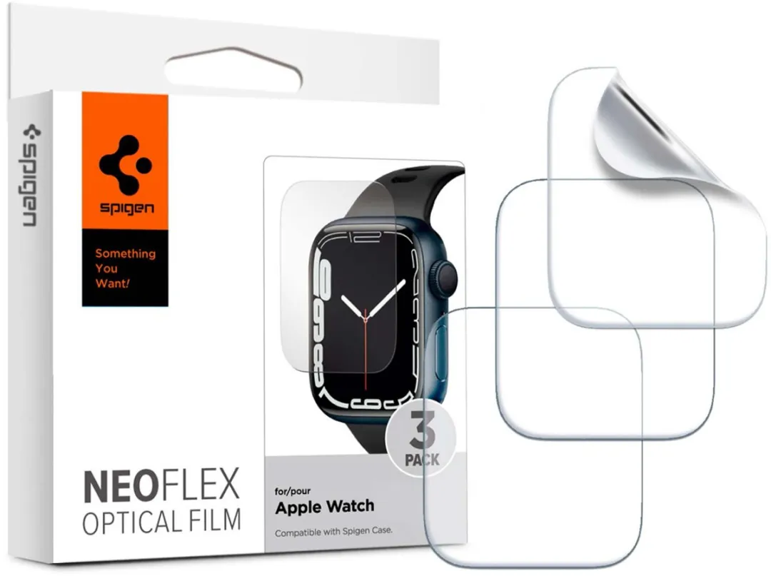 Spigen Neo Flex Schermbeschermer Apple Watch 45mm - 3 Stuks