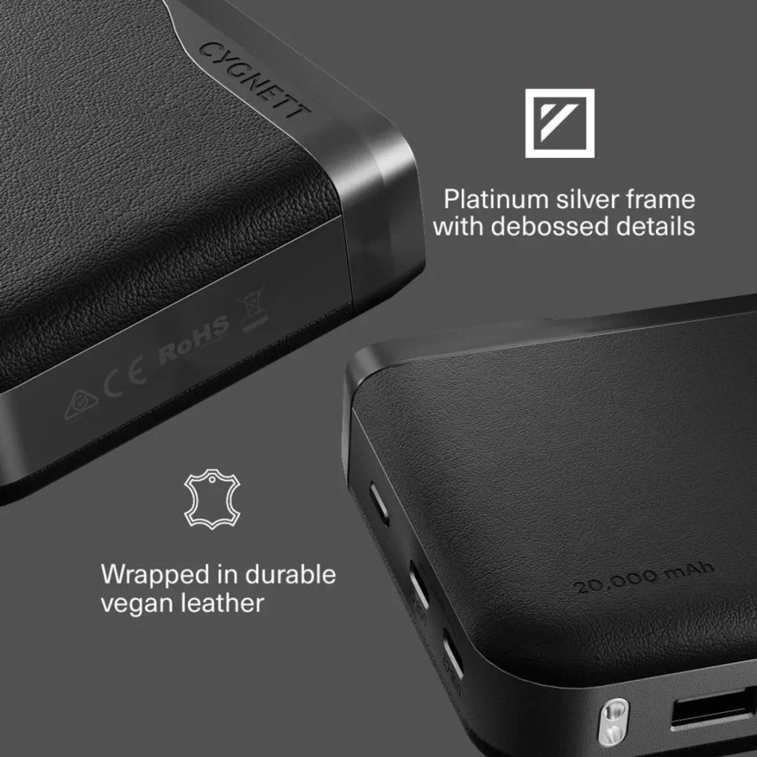 Cygnett Encore CY5633PBCHE Power Bank 20.000mAh - 65W - Zwart