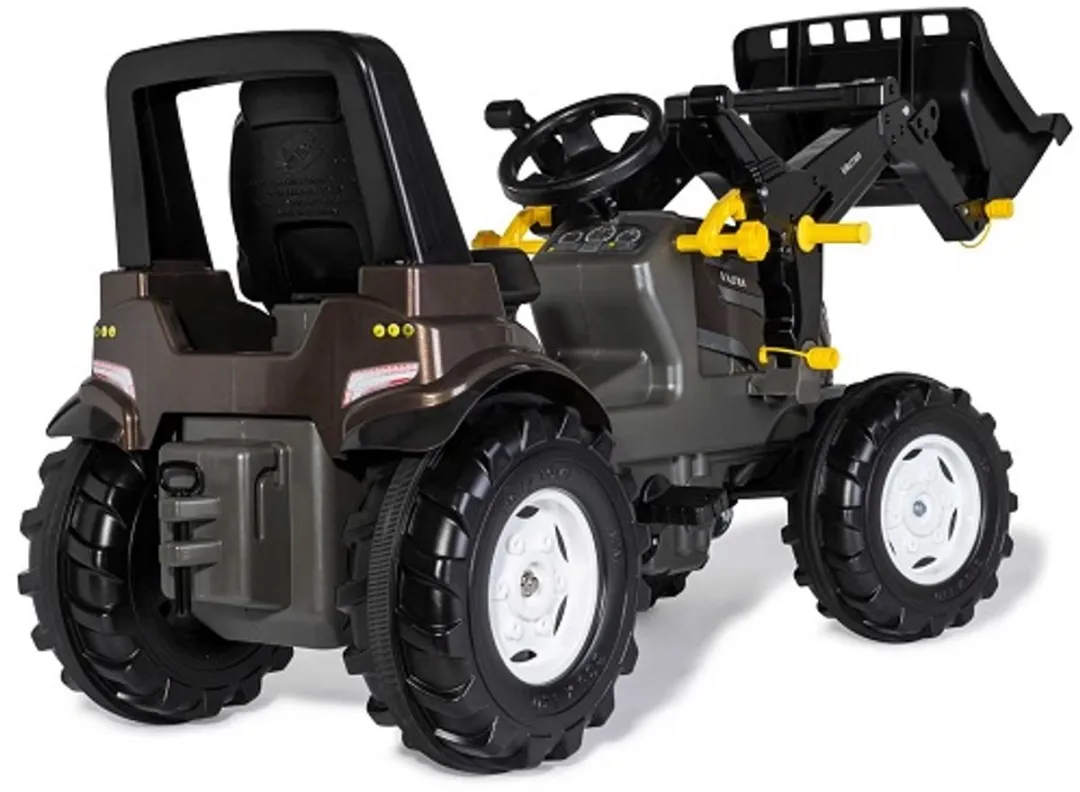 Rolly Toys Valtra Premium II Traptractor met Voorlader - Antraciet