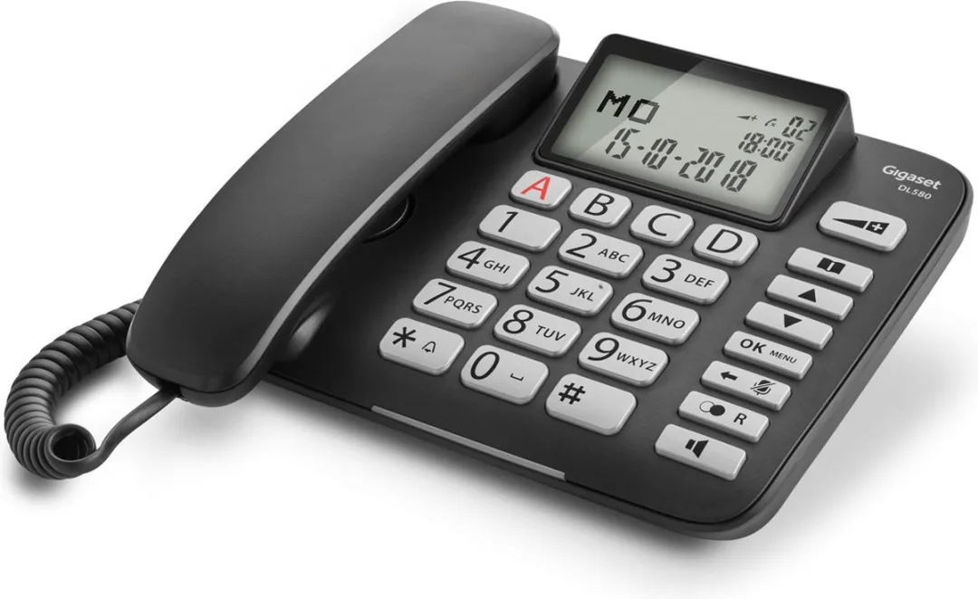 Gigaset Doro DL580 Landline Telefoon - Zwart