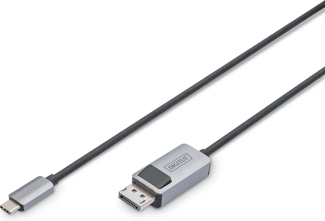 Digitus DB-300334-020-S DisplayPort Adapter - USB-C naar DisplayPort - 2m - Zwart - afbeelding 6 van 6