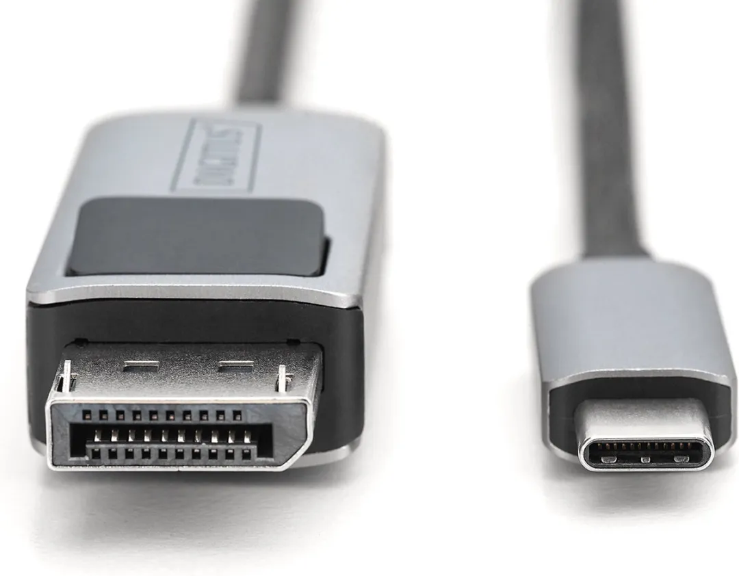 Digitus DB-300334-020-S DisplayPort Adapter - USB-C naar DisplayPort - 2m - Zwart