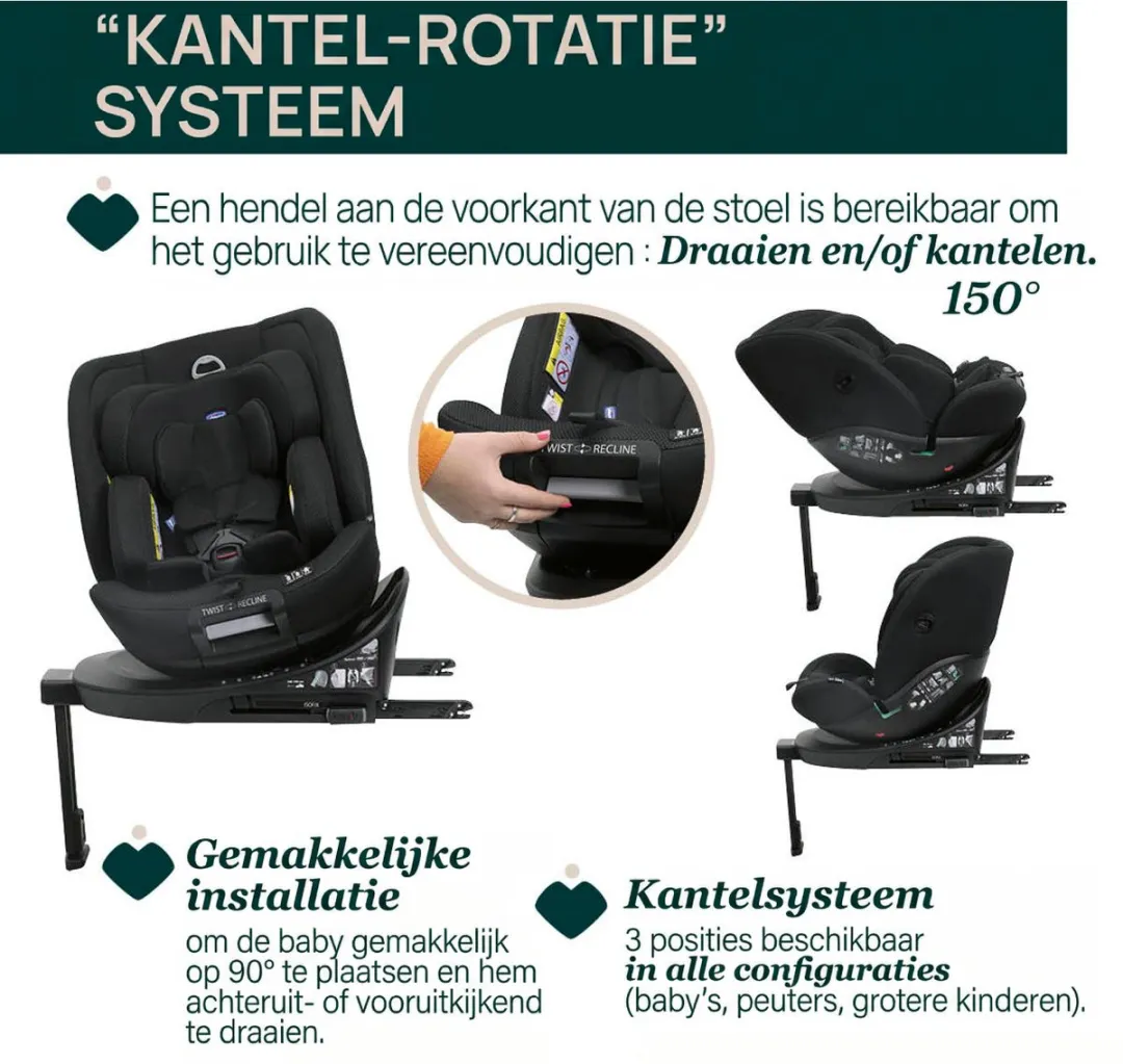 Chicco EverOne i-Size Autostoel 40-150cm - Zwart